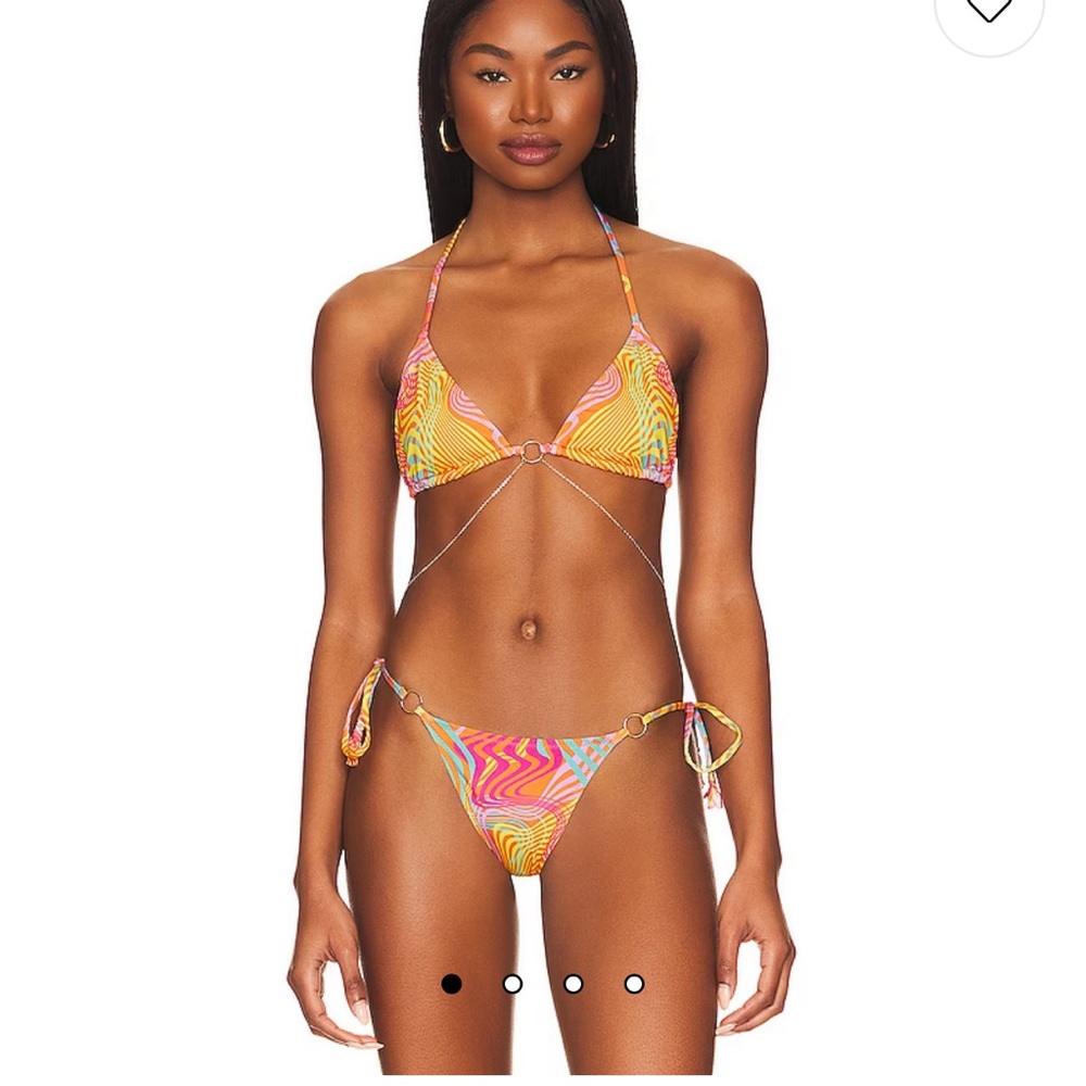 SELLING AS 2 PIECE SET! Chain bikini top &bottom